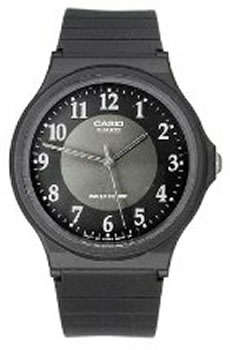 Casio Men's W/R BLACK DIAL INNER CIRC  MQ24-1B3