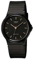 Casio Men's W/R BLACK DIAL  MQ24L-1E