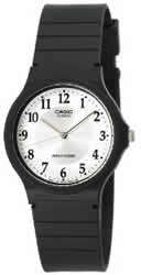 Casio Men's W/R WHITE DIAL INNER CIRC  MQ24L-7B3