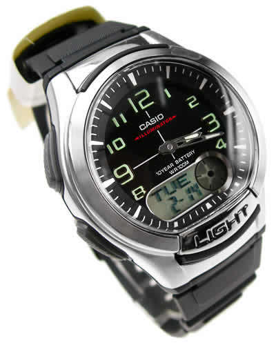 Casio Mens Analog Digital Watch AQ-180W-1BV