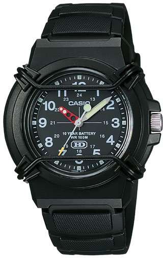 Casio  Analogue 3 Hand 10 Year Battery Mens Watch HDA-600B-1B