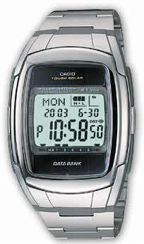 Casio Metal World Time Databank watch  DB-E30D-1A