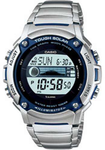 New Casio SPORTS GEAR Solar Powerd, Moon and Tide Graph W-S210HD-1A