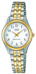 Casio Ladies Silver/Gold Analog LTP1129G-7B