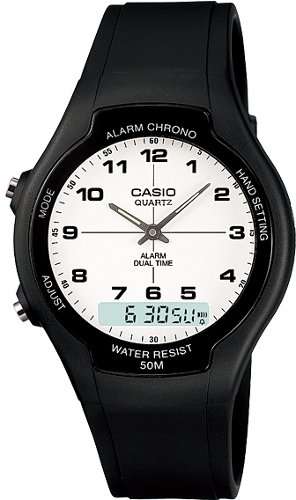Casio Dual Time Mens Watch AW-90H-7B