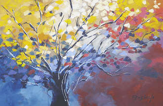 "Nothing is impossible" Original painting by Elise Wessels with palette knife (LARGE 1200 x 800)!!