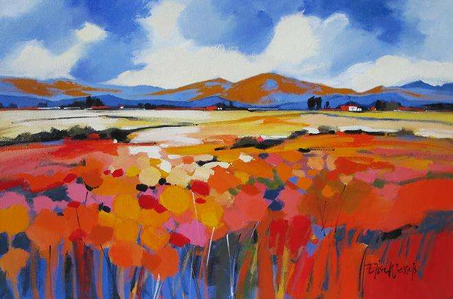 Tussen die blomme (Large Canvas 1200 x 800)!!