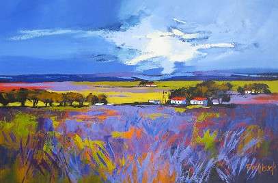 Fields of lavender - Palette knife (Large Painting 1200 x 800)!!