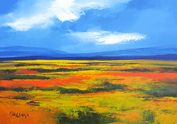 Original Landscape by Elise Wessels with Palette knife (1000 x 700)!!