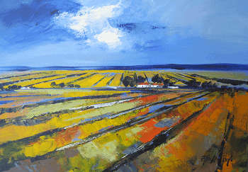 Original Landscape by Elise Wessels with Palette knife (1000 x 700)!!