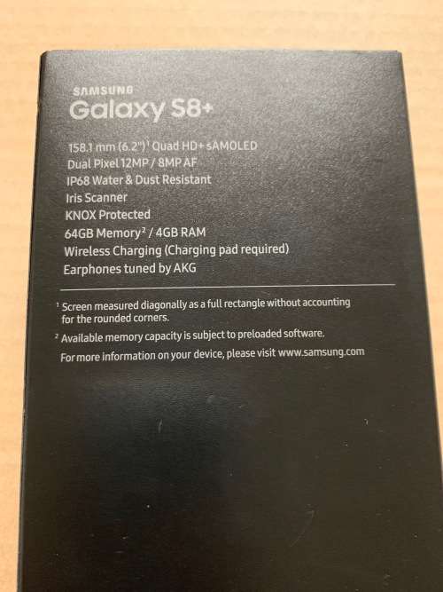 SAMSUNG GALAXY S8+ PLUS BRAND NEW