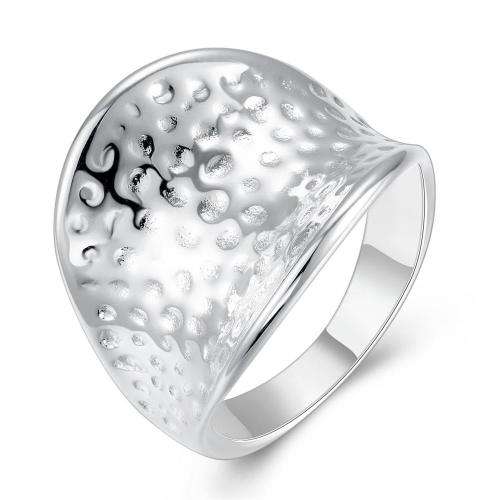 New 925 Sterling Silver filled Chunky ladies ring with texture detail work