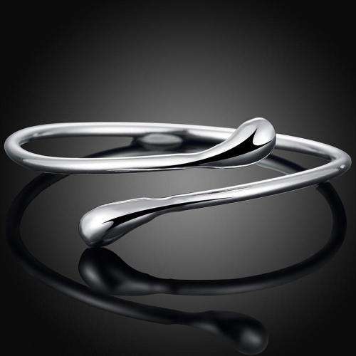 New 925 Sterling silver filled Waterdrop design bangle