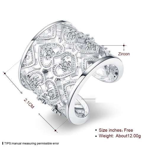 New 925 Sterling Silver filled stamped Chunky 20mm ladies ring with high detail work. Stunning