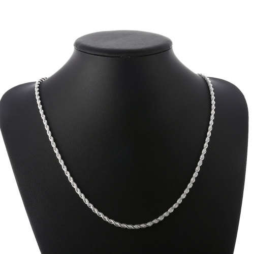 New 925 Sterling Silver filled Twist style Necklace with option for matching bracelet