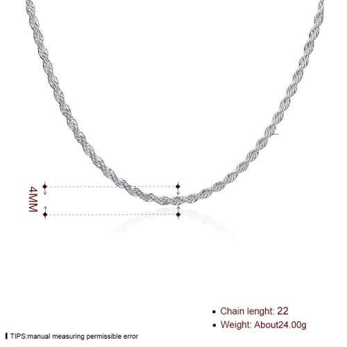 New 925 Sterling Silver filled Twist style Necklace with option for matching bracelet