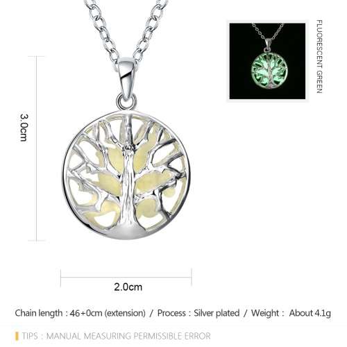 New Tree Of Life Glow in the Dark pendant with Free chain included