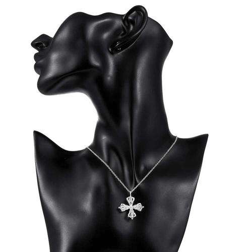 New 925 Sterling silver filled Chunky cross design pendant with FREE chain included