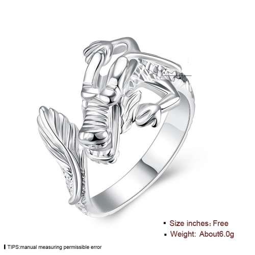 New 925 Sterling Silver filled Dragon design ring with fine detail work
