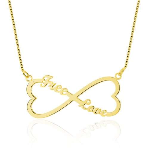 Personalized Infinity Necklace |  3 Designs and Colour