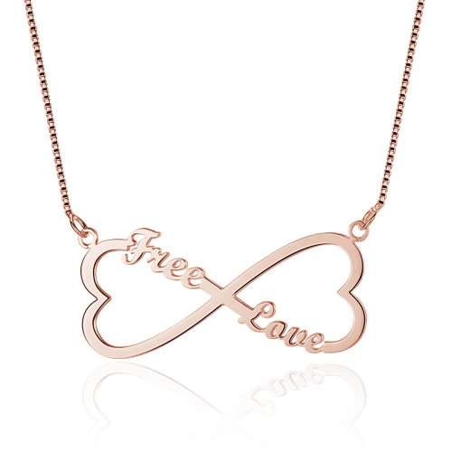Personalized Infinity Necklace |  3 Designs and Colour