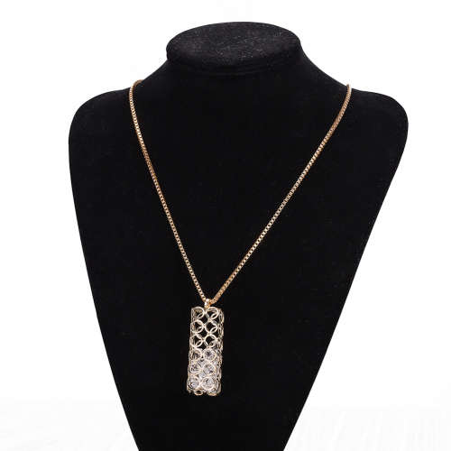 New 18K RGP Ladies Pendant with Crystals inner detail, comes with FREE chain