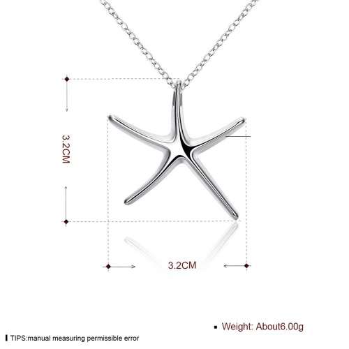Ladies Star Fish design pendant, 925 Sterling Silver Filled. FREE chain included