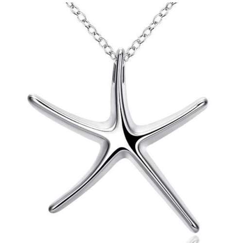 Ladies Star Fish design pendant, 925 Sterling Silver Filled. FREE chain included