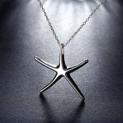 Ladies Star Fish design pendant, 925 Sterling Silver Filled. FREE chain included