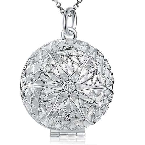 New 925 Sterling silver stamped filled round Locket (Add your own Photo) comes with FREE chain