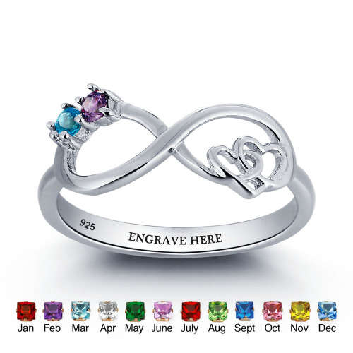 Personalized Rings | 5 Designs and Choice of Birthstones