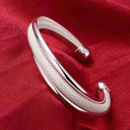 *Local Stock* New 925 Sterling silver filled Stamped Twist style Bangle