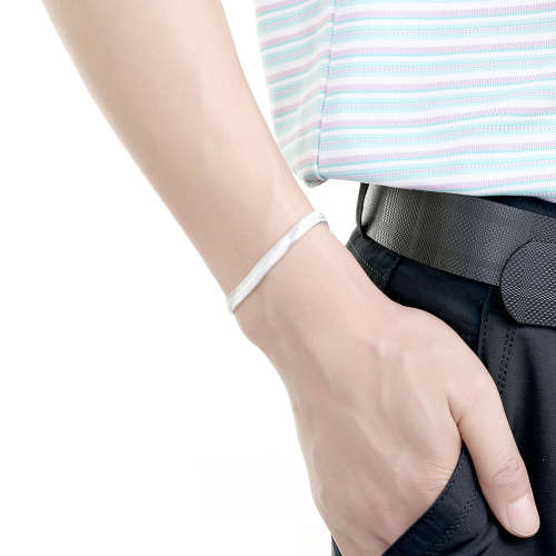 New, 925 sterling silver filled Snake style plain bracelet