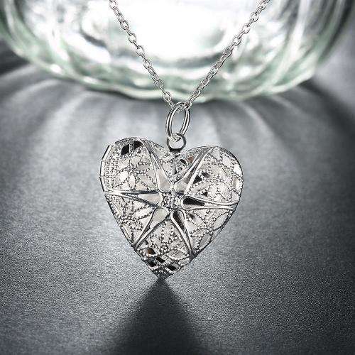 New 925 sterling silver filled Locket Pendant, ADD YOUR OWN PHOTO, Chain included FREE