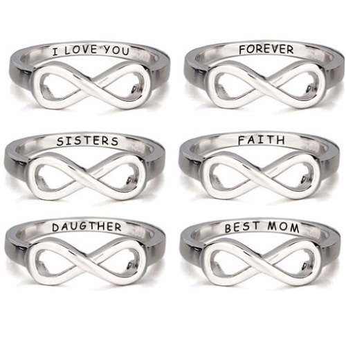 Personalized Infinity Rings | Sizes 5 - 10