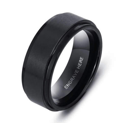 Personalized Tungsten Carbide Rings l 2 designs to choose from