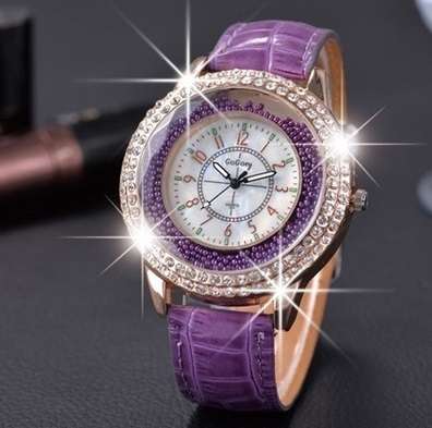 Womens GoGoey designer bling watch, 15 colors to choose from