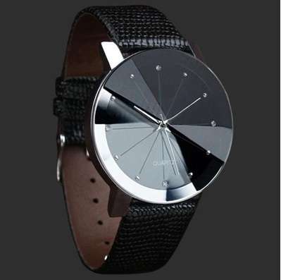 Classy Men's quartz watch in black