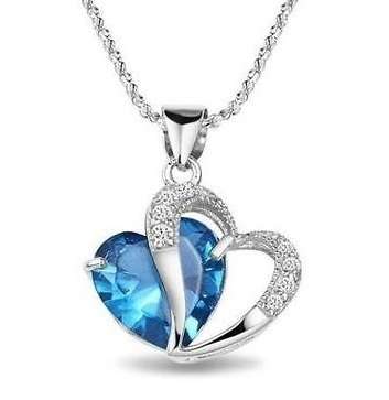 WOW, Crazy special, Heart crystal Necklace, 10 colors to choose from