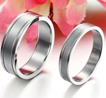 *R350* Local stock, New Grooved bands Couple Rings, Spoil your loved one.