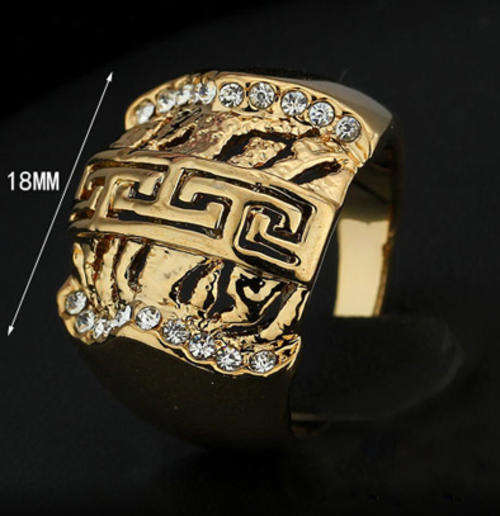 *R350* Local stock, New 18K RGP Aztech range ring with top quality Zircons