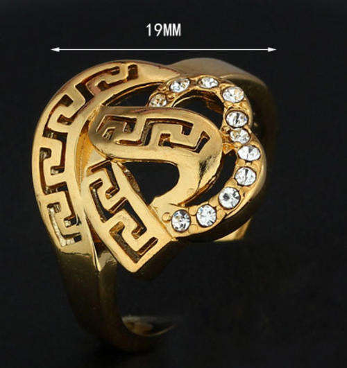 *R350* Local stock, New 18K RGP Aztech range ring with top quality Zircons
