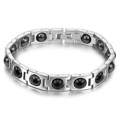 *Local Stock* New Genuine stainless steel Men's healing bracelet with Hematite