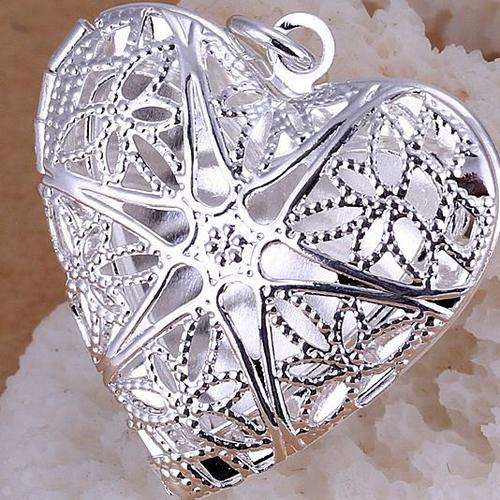 Local stock, New 925 Sterling silver filled Heart Locket, add your own picture Comes with FREE chain