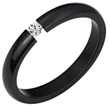 *Local Stock* New ladies Genuine stainless steel Elegant 1ct swiss crystal Ring