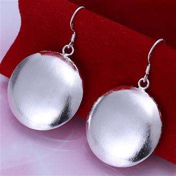 New 925 Sterling silver filled large circle drop earrings with option for matching Necklace