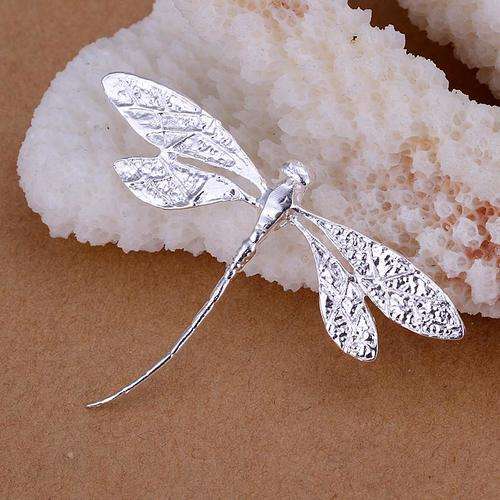 925 Sterling silver filled Dragonfly pendant and chain with options for matching ring