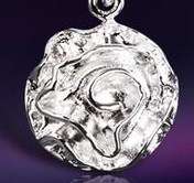 Crazy 2 for 1 special, 925 sterling silver filled rose pendant and chain with free matching ring
