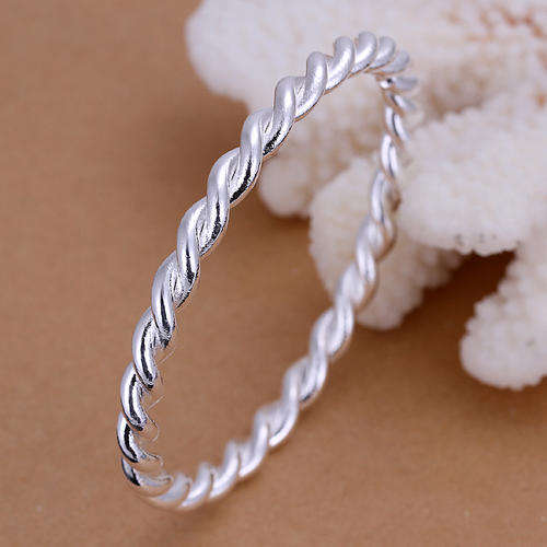 New 925 Sterling silver filled twist style bangle with option to add matching earrings
