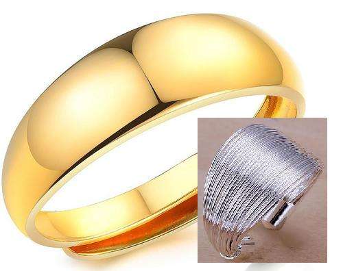 Crazy 2 for 1 Special 2 x adjustable rings, 1 x 18K RGP and 1 x 925 silver filled, Dont miss out